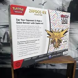 Pokemon TCG Scarlet & Violet 151 Zapdos EX Collection Box Sealed NEW - Image 2