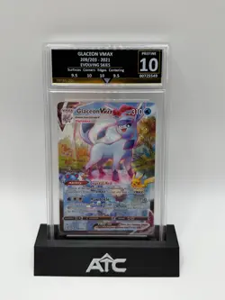 Pokemon Glaceon VMAX Alt Art 209/203 Evolving Skies GetGraded Pristine 10 - Image 1