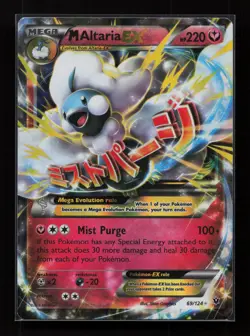 M Altaria EX 69/124 Holo Rare EX Fates Collide Pokemon Lightly Played - Image 1
