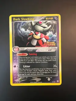 DARK SLOWKING 9/109 TEAM ROCKET RETURNS POKEMON REVERSE HOLO NM - Image 1