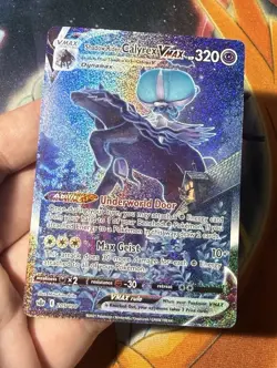 Pokemon Shadow Rider Calyrex VMAX Secret Rare Holo 205/198 Chilling Reign - Image 2