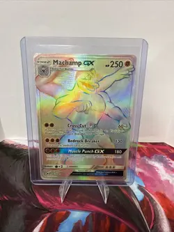 Machamp GX (Secret) 154/147 Sm-Burning Shadows Holo Pokemon Hyper Rare - Image 1