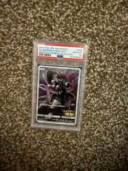 2019 POKEMON JPN SM PROMO #365 FULL ART/ARMORED MEWTWO PSA 10 - Image 1