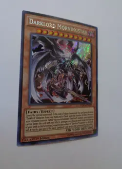 Darklord Morningstar DESO-EN029 (Secret Rare, 1st Edition, Lightly Played / LP) - Image 1