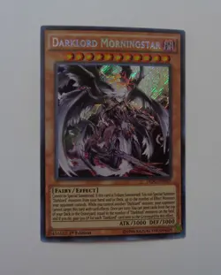 Darklord Morningstar DESO-EN029 (Secret Rare, 1st Edition, Lightly Played / LP) - Image 2