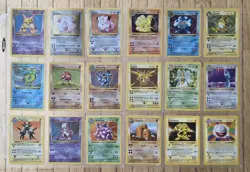 Pokemon Near Complete Shadowless Base Set 99/102 TCG Card Vintage - Image 1