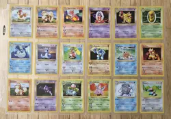 Pokemon Near Complete Shadowless Base Set 99/102 TCG Card Vintage - Image 2