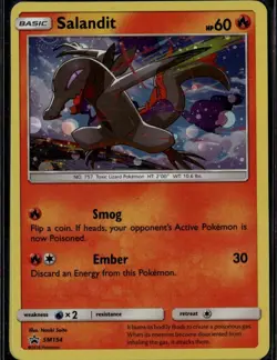 Salandit Promo SM Promos SM154 Fire Holo Pokemon Card - Image 1
