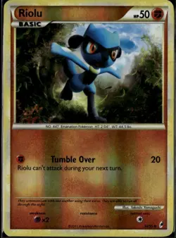 Riolu Uncommon Call of Legends 50/95 Fighting Reverse Holo Pokemon Card - Image 1