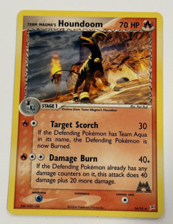 Pokemon TCG Team Magma's Houndoom Card 34/95 Regular Team Magma vs Team Aqua - Image 2
