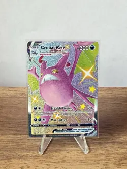 Pokemon TCG Crobat Shiny VMAX Promo Sword And Shield SWSH099 Card | Near Mint - Image 1