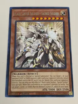 Yugioh Black Luster Soldier Ritual Envoy Sacred Twilight Chaos - Free Holo Card - Image 3