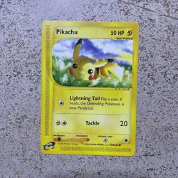 Pikachu 124/165 Expedition E Series 2002 Vintage Pokemon Card NM - Image 1