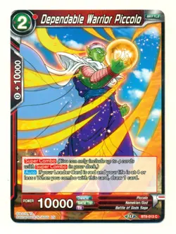 Dragon Ball Super Card Game Dependable Warrior Piccolo BT8-013 C NM SV2. - Image 1