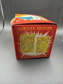 Pokemon Burger King 23k Gold Plated Trading Card CHARIZARD In Red Box - Image 2