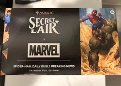 MTG Secret Lair x Marvel's Spider-Man: Daily Bugle Breaking News Rainbow Foil - Image 1