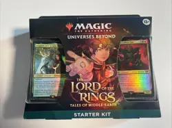Magic: The Gathering Lord of the Rings Starter Kit 2 Decks MTG Arena Codes Arag… - Image 1