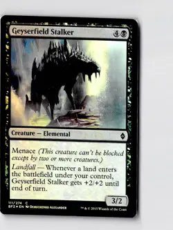 Geyserfield Stalker 111 Common Battle for Zendikar Magic: The Gathering Foil LP - Image 1