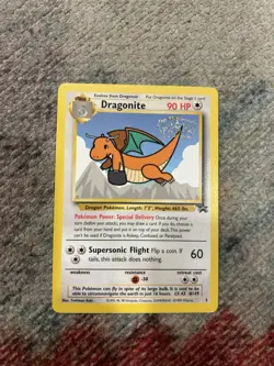 1999 Dragonite Black Star Movie Promo #5 Pokemon TCG Card WOTC Excellent - Image 1