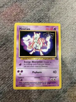 Pokemon TCG Mewtwo Black Star Movie Promo Card #3 1999 WOTC - Image 1