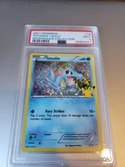 PSA 9 - 2021 POKEMON MCDONALD'S COLLECTION TOTODILE #18 - HOLO - Image 1