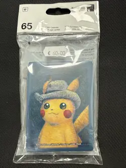 Pokemon Center x Van Gogh Museum Pikachu With Grey Felt Hat Sleeves Sealed x65 - Image 1