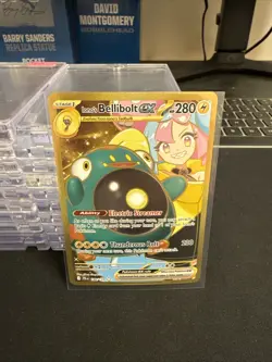 Pokemon TCG Ionos Bellibolt ex 188/159 Journey Together Gold Hyper Rare Card NM - Image 1