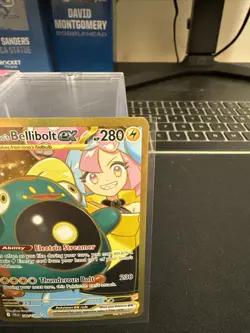 Pokemon TCG Ionos Bellibolt ex 188/159 Journey Together Gold Hyper Rare Card NM - Image 3