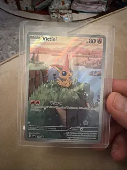 Pokemon TCG Victini 208 Full Art Black Star Promo Black Bolt White Flare - Image 1
