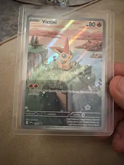 Pokemon TCG Victini 208 Full Art Black Star Promo Black Bolt White Flare - Image 3