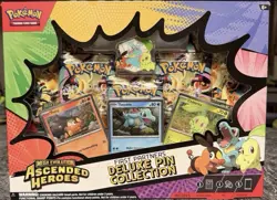 Pokemon Ascended Heroes First Partner Deluxe Pin Collection Sealed New - Image 1