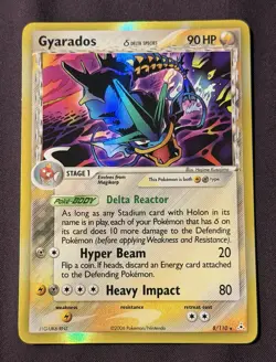 Gyarados Delta Species 8/110 EX Holon Phantoms Holo Rare Pokemon Card 2006 - Image 1