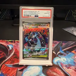 2025 Pokemon MEP EN-ME Black Star Promo #023 MEGA CHARIZARD X EX PSA 10 - Image 1