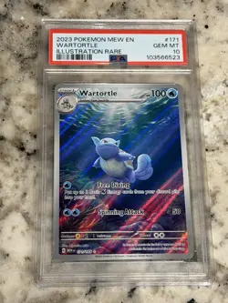 2023 Pokemon 151 Wartortle Illustration Rare 171/165 PSA 10 - Image 1