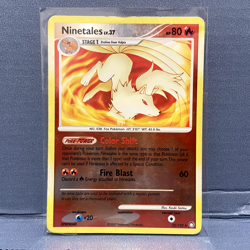 Ninetails (32/123) Pokemon TCG Mysterious Treasures - Rare Holo - HP/DMG - Image 1