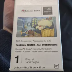 Pokemon Center × Van Gogh Museum Munchlax & Snorlax The Bedroom Playmat - Image 5