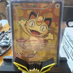 Pokemon TCG: Meowth ex 107/088 Me03 Perfect order NM-Full Art Possible 10! - Image 1