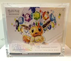 PRISMATIC EVOLUTIONS ~ Pokemon Center Elite Trainer Box ETB ~ FREE ACRYLIC CASE - Image 1