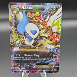 XY63 M Absol EX - Pokemon TCG Mega Promo Holo damaged - Image 1
