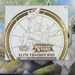 Pokemon TCG Elite Trainer Box : Sword & Shield Brilliant Stars Sealed Small Tear - Image 1
