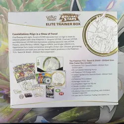 Pokemon TCG Elite Trainer Box : Sword & Shield Brilliant Stars Sealed Small Tear - Image 3