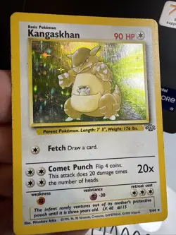 Pokemon TCG Kangaskhan Jungle 5/64 Holo Unlimited Holo Rare - Image 5