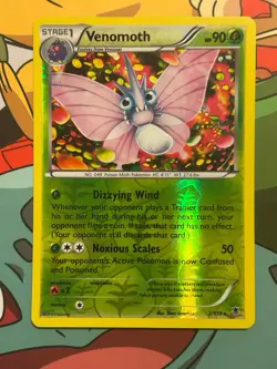 Venomoth 2/119 XY-Phantom Forces Reverse Holo 2014 Pokemon TCG - Image 1