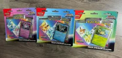 Pokemon TCG Scarlet Violet Prismatic Evolutions Tech Sticker Collection Lot of 3 - Image 1