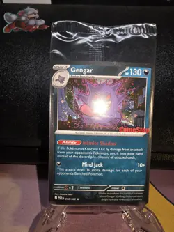 SEALED Gengar GameStop promo SWIRL + SHADOW BALL 🌀 050/088 STAMPED MINTY 💎 - Image 4