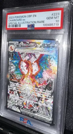 Pokemon Charizard ex 223/197 Obsidian Flames Special Illustration Holo PSA 10 - Image 1