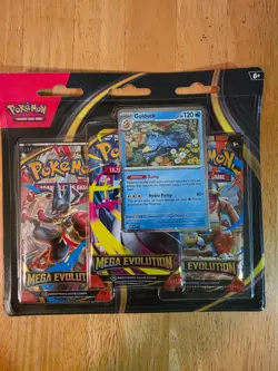 Pokemon TCG: Mega Evolution 3-Booster Pack Blister (Golduck) sealed - Image 1