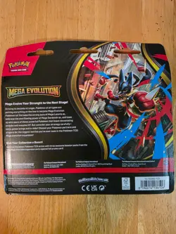 Pokemon TCG: Mega Evolution 3-Booster Pack Blister (Golduck) sealed - Image 2
