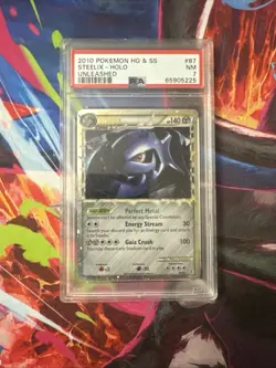 2010 Pokemon HeartGold & SoulSilver Unleashed Steelix #87/95 PSA 7 - Image 1