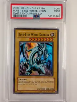Yu-Gi-Oh Blue Eyes White Dragon SKE-001 PSA 9 - Image 1